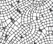 Coloriage Art de mosaique