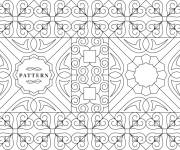 Coloriage Conception Mosa&iuml;que g&eacute;om&eacute;trique