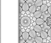 Coloriage Couverture en Mosaique
