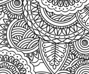 Coloriage Des griffons Zen en mosaique