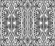 Coloriage Exemple de mod&egrave;le de mosaique