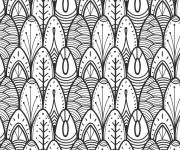 Coloriage Griffon Bordure de mosaique