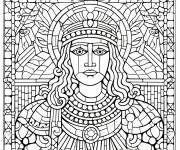 Coloriage Mod&egrave;le d'un Mosa&iuml;que grecque