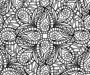 Coloriage Mosaique abstrait anti-stress