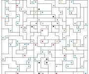 Coloriage Mosaique activit&eacute; en couleurs