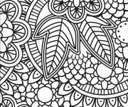 Coloriage Mosaique art dessin&eacute; &agrave; la main