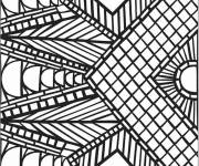 Coloriage Mosa&iuml;que artistique