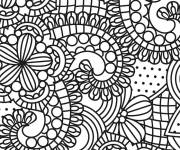 Coloriage Mosa&iuml;que au crayon