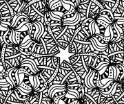 Coloriage Mosaique Doodle en ligne