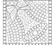 Coloriage Mosaique en cloche