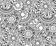 Coloriage Mosaique en Conception de mod&egrave;le de doodle