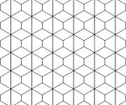 Coloriage Mosaique en forme r&eacute;p&eacute;titive