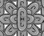 Coloriage Mosaique en formes de hypanth&eacute;