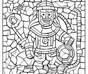 Coloriage Mosa&iuml;que en pierre rustique