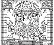 Coloriage Mosa&iuml;que indienne