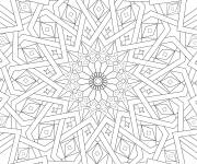 Coloriage Mosa&iuml;que islamique