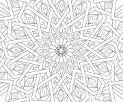 Coloriage Mosa&iuml;que islamique imprimable