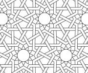 Coloriage Mosaique orientale