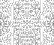 Coloriage Mosaique pour d&eacute;coration murale