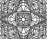 Coloriage Mosaique style zentangle