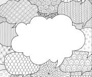 Coloriage Mosiaque en nuages
