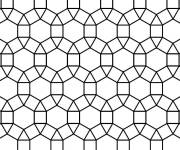 Coloriage Ornement en Mosaique