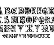 Coloriage 11i&egrave;me si&egrave;cle Alphab&egrave;te et num&eacute;ros