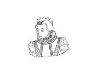 Coloriage et dessins gratuit Accessoire de la reine m&eacute;di&eacute;vale à imprimer