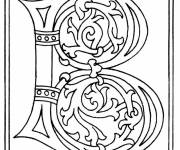 Coloriage Alphabet B