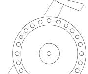 Coloriage et dessins gratuit Bouclier et &eacute;p&eacute;es, les armes du moyen age à imprimer