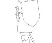 Coloriage et dessins gratuit Bouclier moyen age GS à imprimer