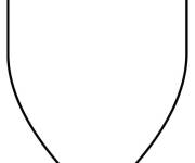 Coloriage et dessins gratuit bouclier tout facile &agrave; colorier à imprimer