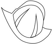 Coloriage Casque de chevalier m&eacute;di&eacute;val 