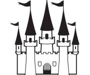 Coloriage Chateau de la princesse en ligne