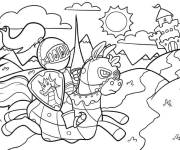 Coloriage Cheval mignon aimable de dessin anim&eacute;