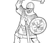 Coloriage Chevalier arm&eacute;e gratuit