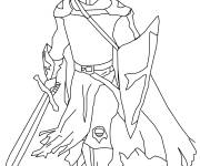 Coloriage Chevalier Crois&eacute;