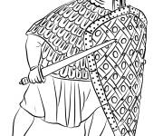 Coloriage Chevalier du Royaume France