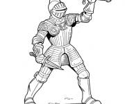 Coloriage Chevalier victorieux