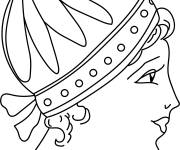 Coloriage Coiffe gauloise