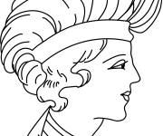 Coloriage Coiffe gauloise de moyen age