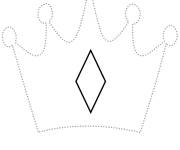 Coloriage et dessins gratuit Couronne du roi en points à imprimer