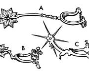 Coloriage &eacute;peron de Moyen age