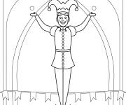 Coloriage fou du roi amusant