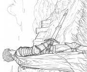 Coloriage Jeune prince au moyen age