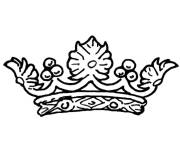 Coloriage Le couronne de la reine