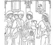 Coloriage Le docteur du moyen age