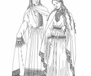 Coloriage Les v&ecirc;tements du15eme si&egrave;cle
