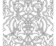 Coloriage Motifs M&eacute;di&eacute;vaux
