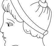 Coloriage Petit bonnet jaune de moyen age